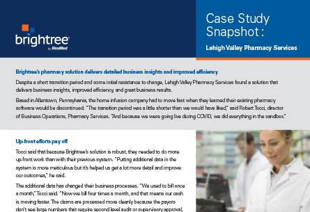 thumbnail of brightree case study Detailed business insights yield great business results